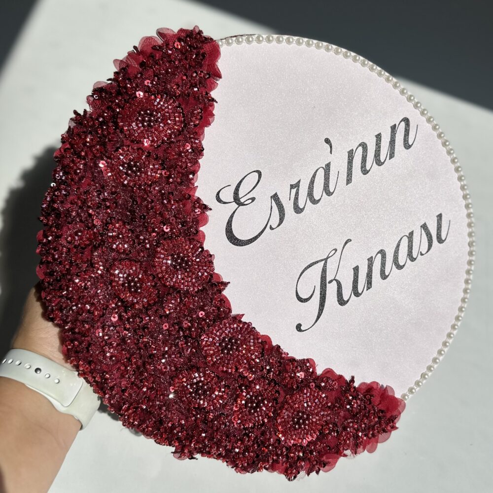 Gelin Tefi - Yarım Ay (İşlemeli)