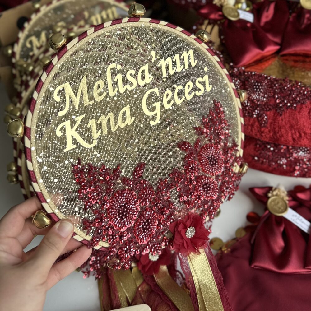 İşlemeli Lüks Kasnak Tef