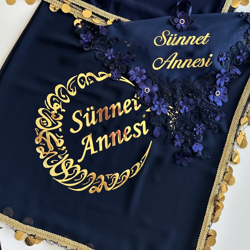 Sünnet Annesi Örtü + Mendil Seti